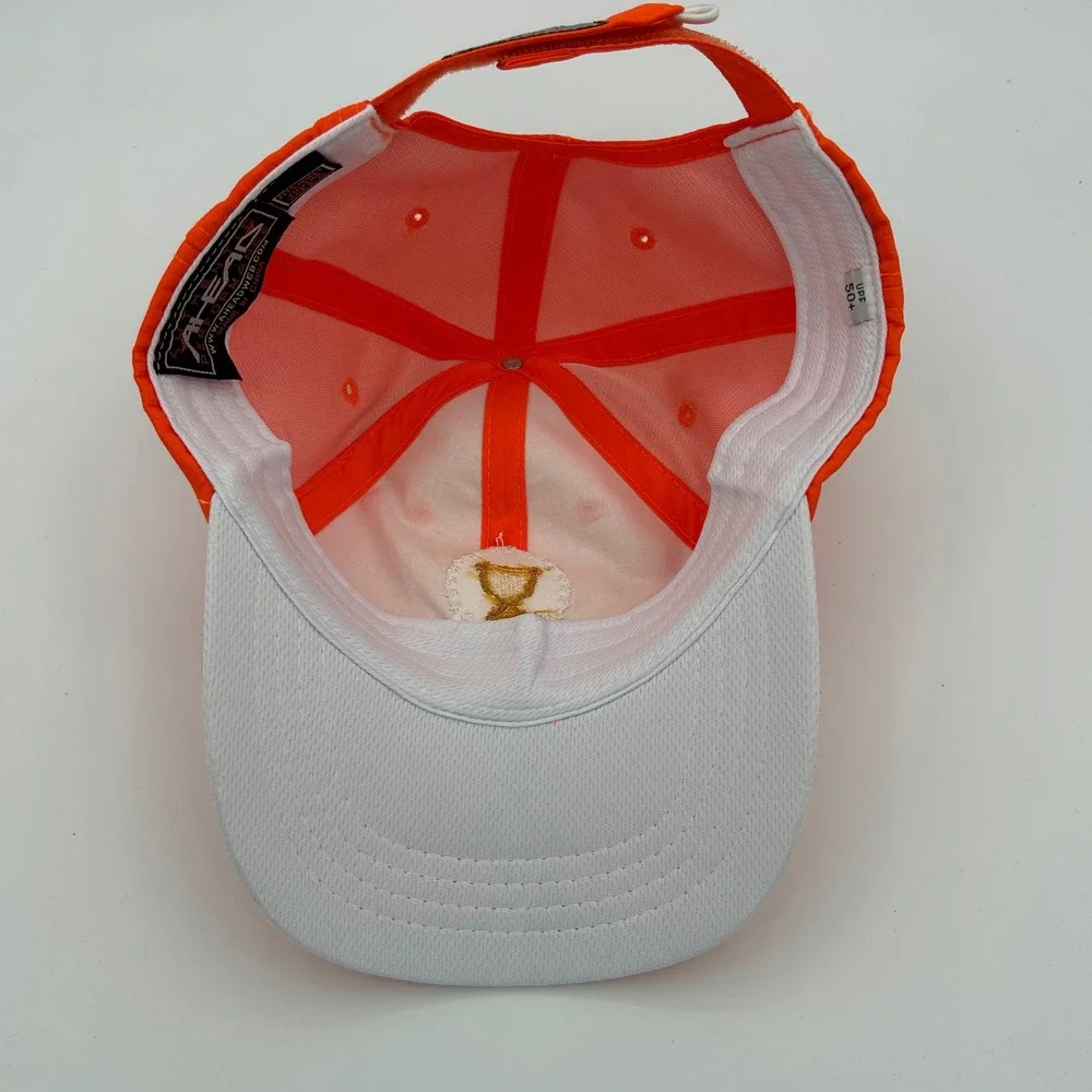 Ahead Hat Presidents Cup Youth OSFA Orange Ripstop Golf‎ Sporty